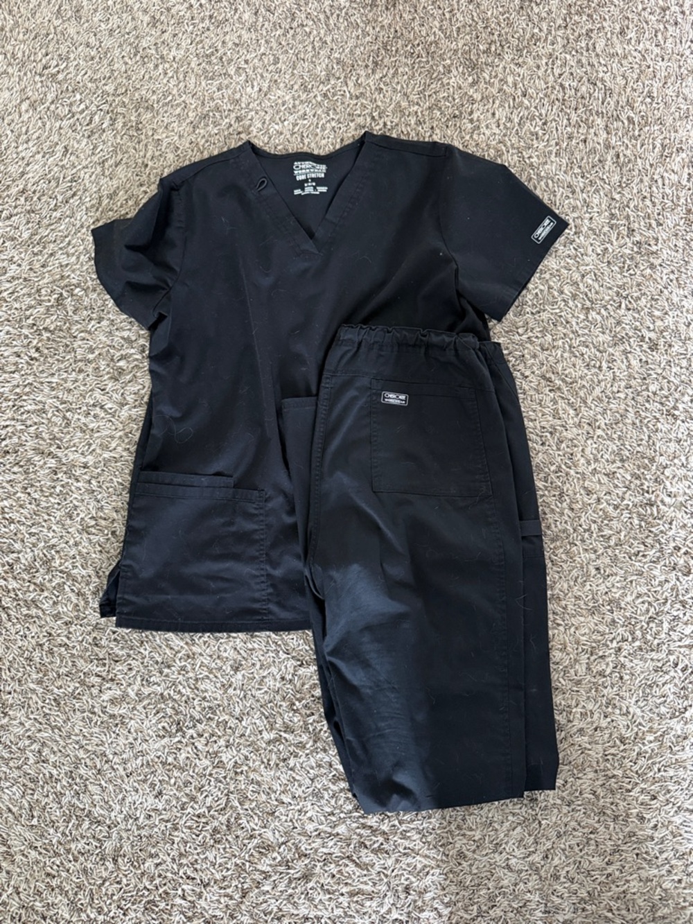 Cherokee Workwear Classic Women's Black Scrub Set